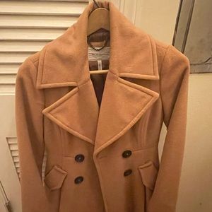 BCBG Tan wool coat